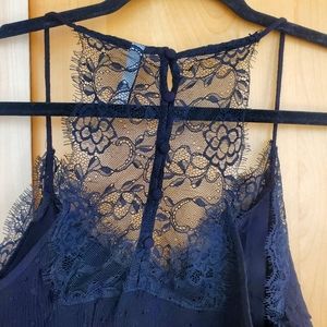 Black lace cami tank